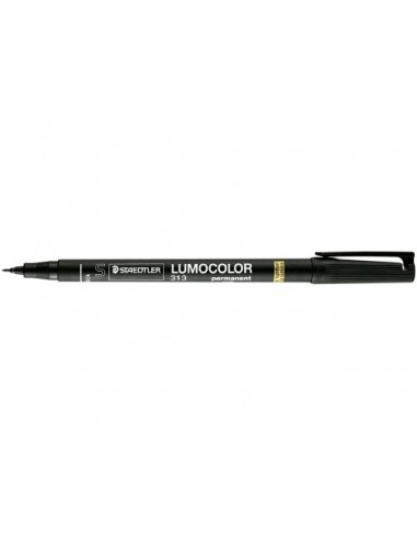 ROTULADOR LUMOCOL RETRO. FIBRAPERM. 313-9 NEGRO PUNTA SUPER FINA 0.4