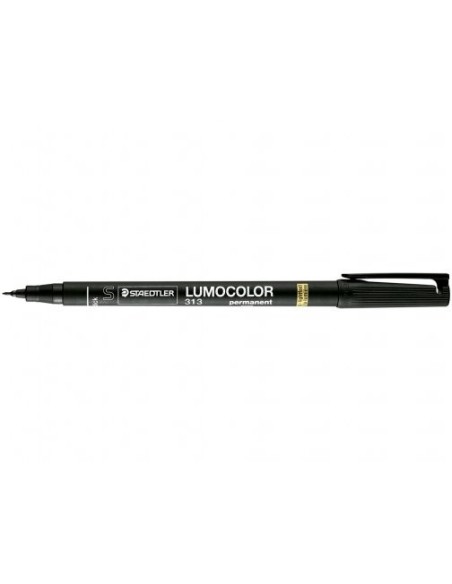 ROTULADOR LUMOCOL RETRO. FIBRAPERM. 313-9 NEGRO PUNTA SUPER FINA 0.4