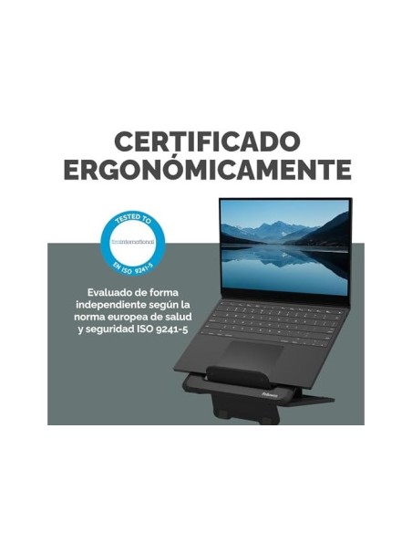 SOPORTE ELEVADOR FELLOWES BREYTA PARA PORTATIL 14" PLASTICO RECICLADO