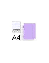 CUADERNO CARCHIVO INGENIOX FOAM A4 80H MALVA PASTEL 2