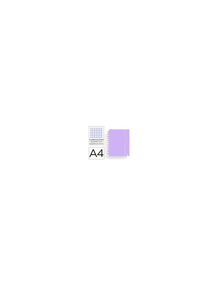 CUADERNO CARCHIVO INGENIOX FOAM A4 80H MALVA PASTEL