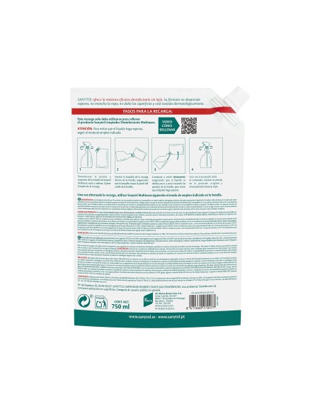 LIMPIADOR DESINFECTANTE SANYTOL MULTIUSOS AROMA EUCALIPTO BOTE 750 ML
