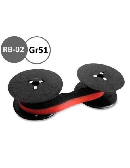 CINTA MAQUINA CASIO RB-02 GR,51 NYLON NG./RJ. CALCULADORAS FR-620TEC
