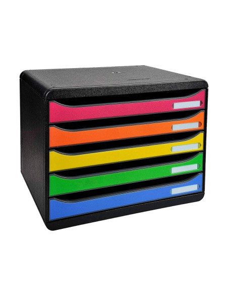 FICHERO SOBREMESA EXACOMPTA BIG-BOX PLUS APAISADA 5 CAJONES MULTI.