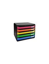 FICHERO SOBREMESA EXACOMPTA BIG-BOX PLUS APAISADA 5 CAJONES MULTI. 2