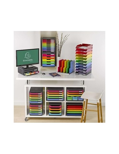FICHERO SOBREMESA EXACOMPTA BIG-BOX PLUS APAISADA 5 CAJONES MULTI.