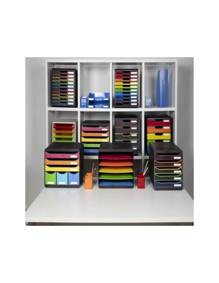 FICHERO SOBREMESA EXACOMPTA BIG-BOX PLUS APAISADA 5 CAJONES MULTI.