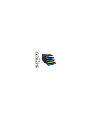 FICHERO CAJONES EXACOMPTA BIG BOX MAXI BEE BLUE 6 CAJONES SURT.