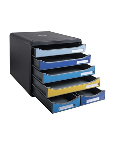 FICHERO CAJONES EXACOMPTA BIG BOX MAXI BEE BLUE 6 CAJONES SURT.