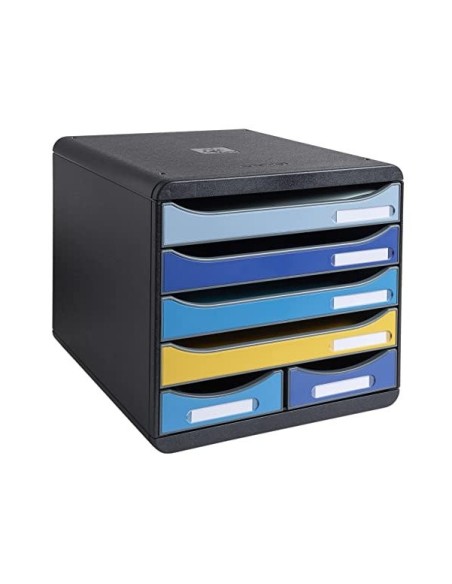 FICHERO CAJONES EXACOMPTA BIG BOX MAXI BEE BLUE 6 CAJONES SURT.