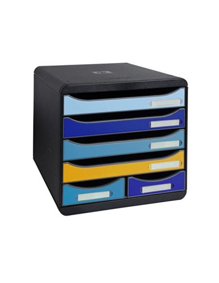 FICHERO CAJONES EXACOMPTA BIG BOX MAXI BEE BLUE 6 CAJONES SURT.