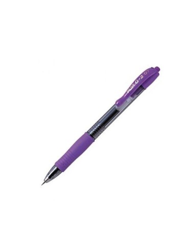 BOLIGRAFO PILOT G-2 VIO.TINTA GEL RETRACTIL SUJECION CAUCHO