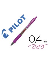 BOLIGRAFO PILOT G-2 ROSA TINTA GEL RETRACTIL SUJECION CAUCHO
