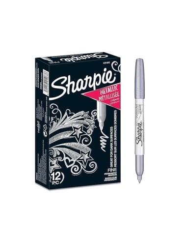 ROTULADOR SHARPIE PERM.FINO METALLIC PLATA