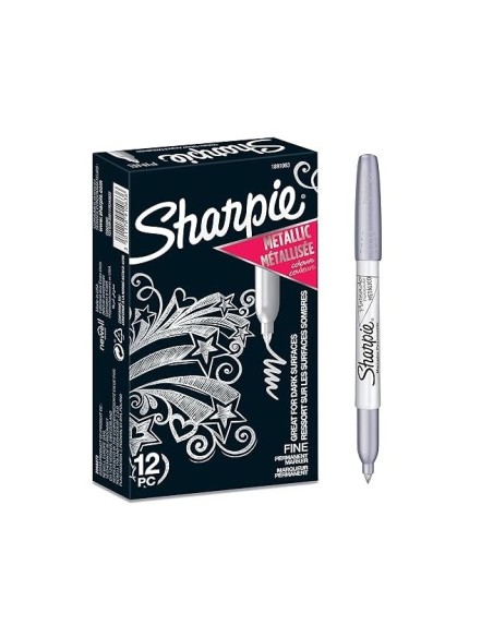 ROTULADOR SHARPIE PERM.FINO METALLIC PLATA