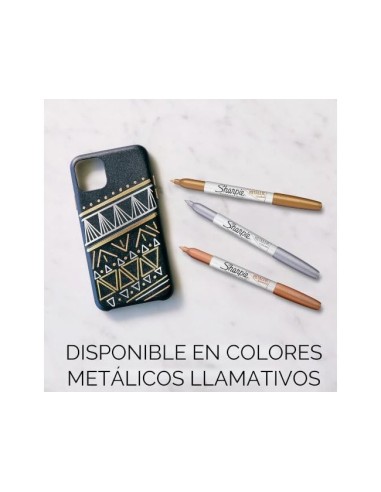 ROTULADOR SHARPIE PERM.FINO METALLIC PLATA