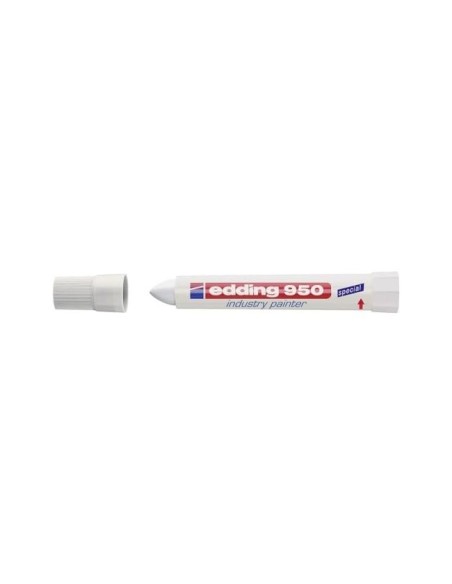 MARCADOR EDDING P 950 PASTA OPACA BL.PUNTA RED.10MM  OXIDADAS/RUGOSAS