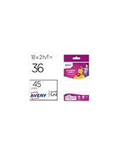 ETIQUETA AVERY TEXTIL SIN PLANCHE 45X13MM 36 UD. 2