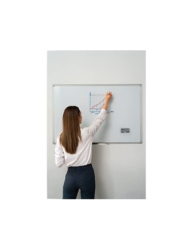 PIZARRA BL.BI-OFFICE EARTH LACADA MAGNETICA MARCO AL.450X600MM