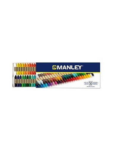 LAPICES CERA MANLEY CAJA 50 COL.REF.150