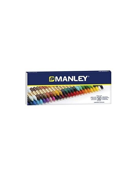 LAPICES CERA MANLEY CAJA 50 COL.REF.150