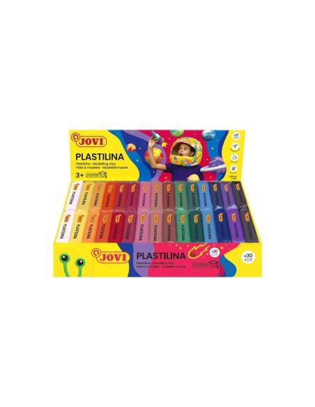 PLASTILINA JOVI 70 SURTIDA TAMAÑO PEQUEÑO CAJA 30 UDS.