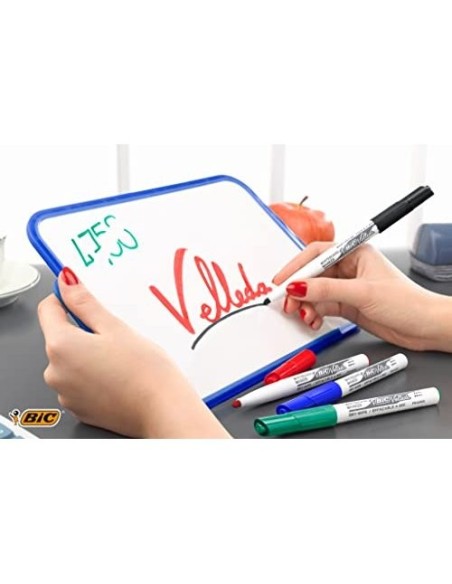 ROTULADOR BIC VELLEDA PIZARRA AZUL PUNTA RED.2 MM