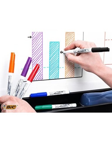ROTULADOR BIC VELLEDA PIZARRA AZUL PUNTA RED.2 MM