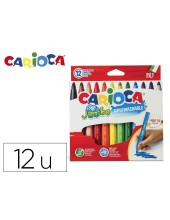 ROTULADOR CARIOCA JUMBO C/12 COL.PUNTA GRUESA