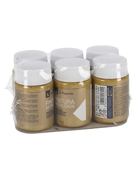 PINTURA METALIZADA LA PAJARITAORO RICO 35 ML