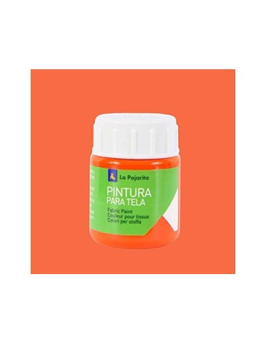 PINTURA TELA LA PAJARITA ANARANJADO 25 ML