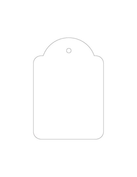 ETIQUETAS COLGANTES APLI 395 45X65MM 400UD.