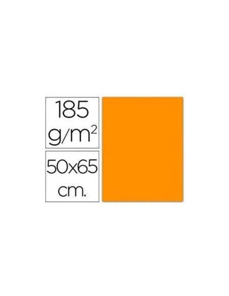 CARTULINA GUARRO NARANJA 50X65 CM 185 GR