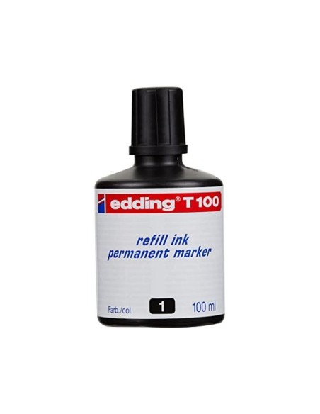 TINTA ROTULADOR EDDING T-100 NEGRO FRASCO 100 ML