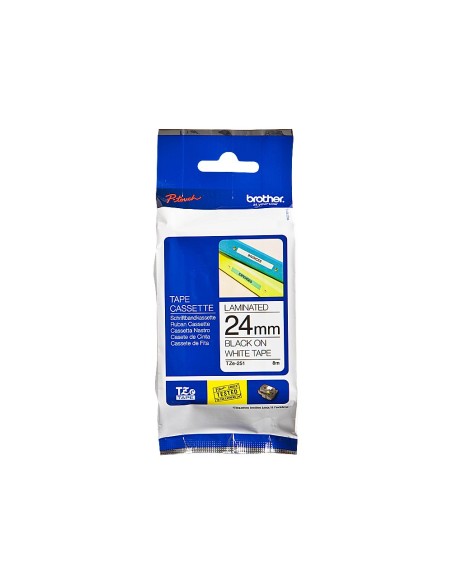 TZE-251 CINTA BROTHER BL./NG. 24MMX8MT.