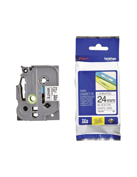TZE-251 CINTA BROTHER BL./NG. 24MMX8MT.