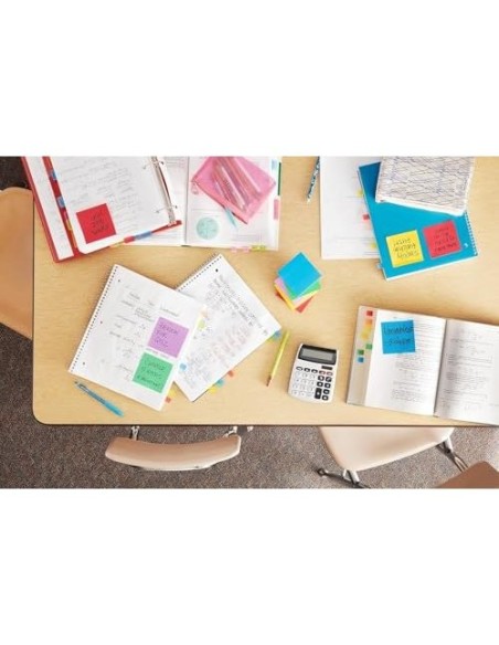 BLOC NOTAS ADH. POST-IT 76X76MM 100H. AM. NEON