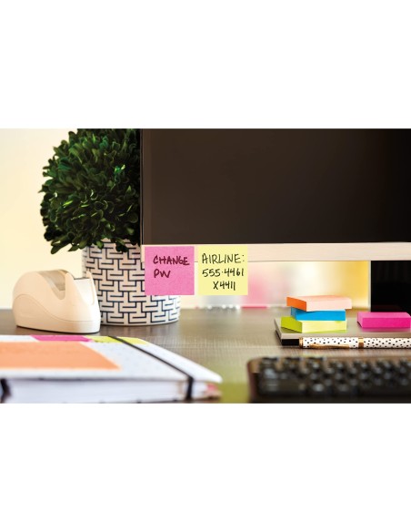 BLOC NOTAS ADH. POST-IT 76X76X45MM CUBO 450H. AM.