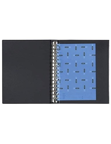 CARPETA MULTIFIN ALFA 3005-G 16 A 40 MM PLASTICO FL.NEGRO