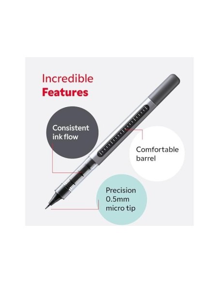 ROTULADOR UNI-BALL ROLLER UB-150 MICRO EYE NEGRO 0,5 MM UD.