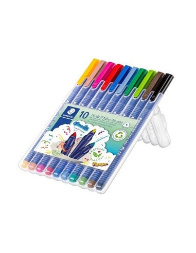 ROTULADOR STAEDTLER TRIPLUS ESTUCHE 10 COL.