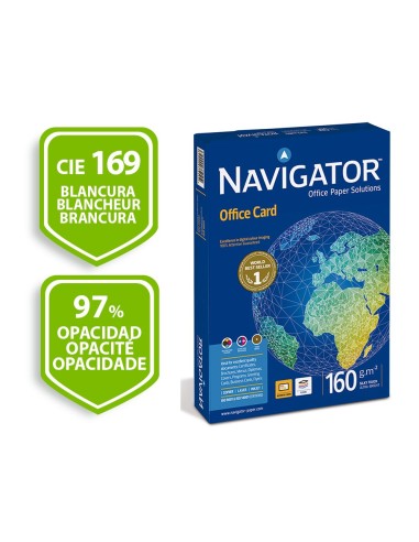PAPEL FOTOCOP.NAVIGATOR A4 160 GRAMOS PAPEL MULTIUSO CARTUCHO LASER-