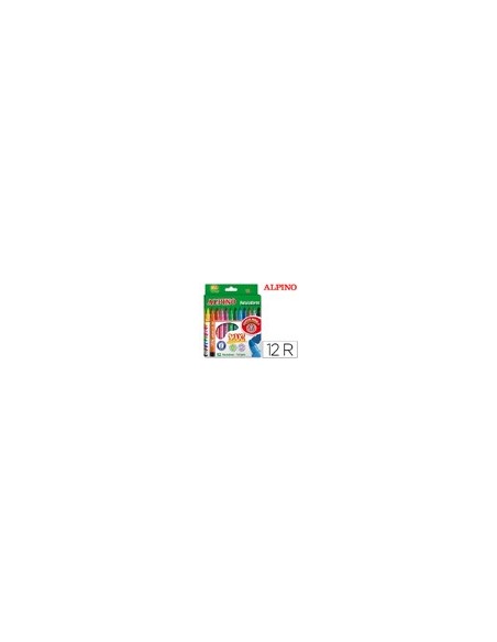 ROTULADOR ALPINO MAXI CAJA 12 COL.