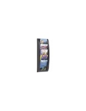EXPOSITOR MURAL FAST DIN A4 NEGRO 5 CASILLAS 650X228X95 MM 2