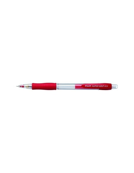 PORTAMINAS PILOT SUPER GRIP ROJO 0,5 MM SUJECION CAUCHO