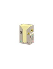 BLOC NOTAS ADH. POST-IT 38X51MM PAPEL RECICLADO 24UD. 100H. AM. 2