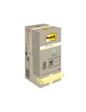 BLOC NOTAS ADH. POST-IT 76X76MM PAPEL RECICLADO 16UD. 100H. AM.