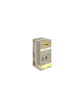 BLOC NOTAS ADH. POST-IT 76X76MM PAPEL RECICLADO 16UD. 100H. AM. 2