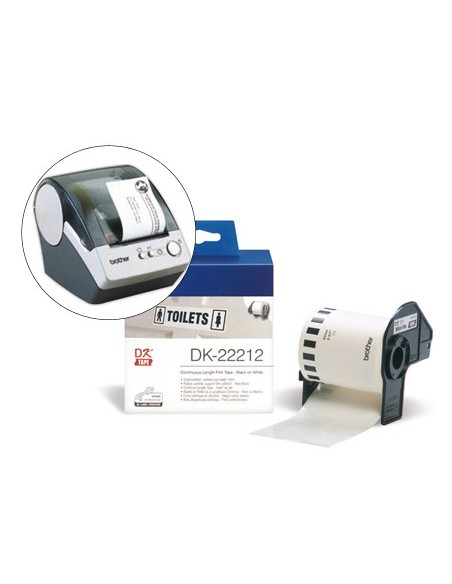 DK-22212 ETIQUETAS BROTHER BL. 62MMX15,24MT.