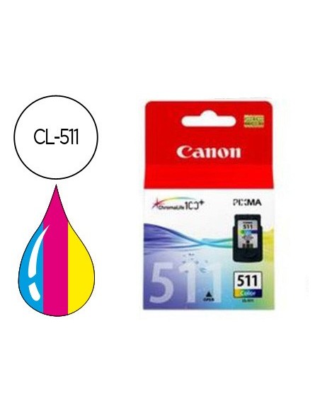 2972B009 CARTUCHO CANON CL-511 TRICOLOR 244 PG.